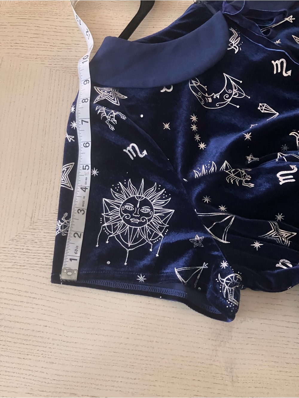 ModCloth x Collectif “Florence” Velvet Skater Dress in Navy and Silver - Picture 13 of 13